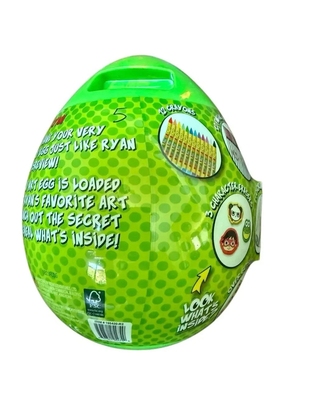 Ryan S World Mystery Art Large 14” Surprise Egg Series 2 Art Sets Kids Ages 5+